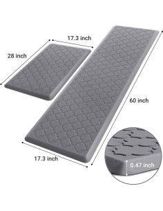 Alfombra de Cocina SoftDuo 2 PCS Antifatiga Impermeable 2
