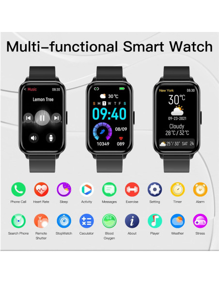Reloj Inteligente Virozis P67 Fitness Tracker IP68 Salud