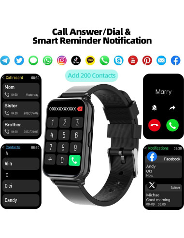 Reloj Inteligente Virozis P67 Fitness Tracker IP68 Salud