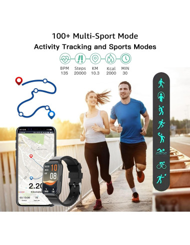 Reloj Inteligente Virozis P67 Fitness Tracker IP68 Salud