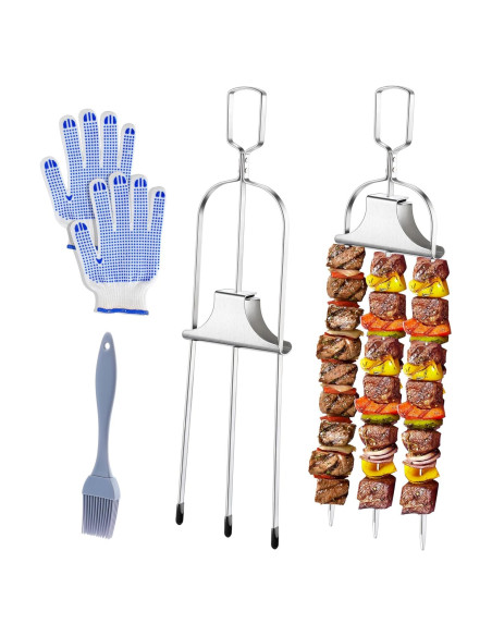 Pinchos de Acero Inoxidable Tchrules 35.56 cm 2 Piezas