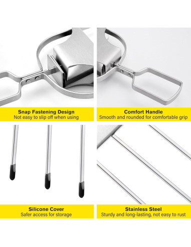 Pinchos de Acero Inoxidable Tchrules 35.56 cm 2 Piezas