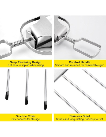 Pinchos de Acero Inoxidable Tchrules 35.56 cm 2 Piezas