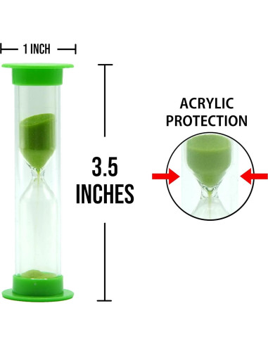 Reloj de Arena TeacherFav Set 3 Piezas 1-2-5 Minutos