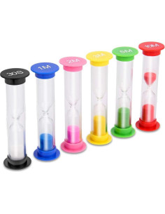 Reloj de Arena KISEER 6 Pcs Temporizadores Coloridos 2