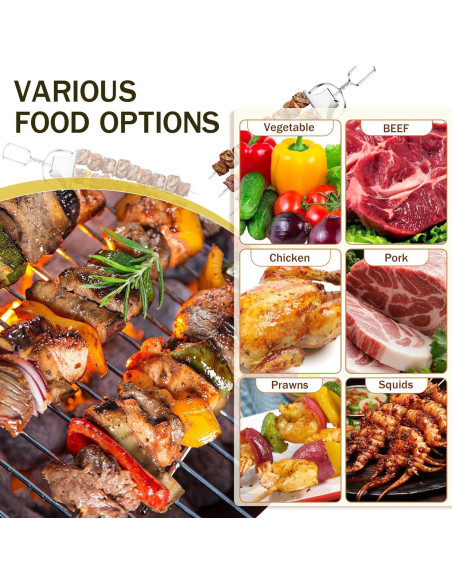 Pinchos de Acero Inoxidable Tchrules 35.56 cm 2 Piezas