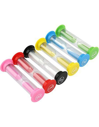 Reloj de Arena KISEER 6 Pcs Temporizadores Coloridos