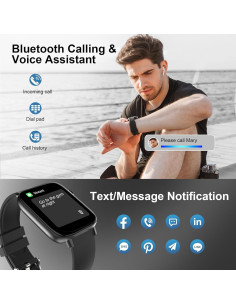 Reloj Inteligente PJYUBVOR T49PRO Negro 1.9" Bluetooth 2