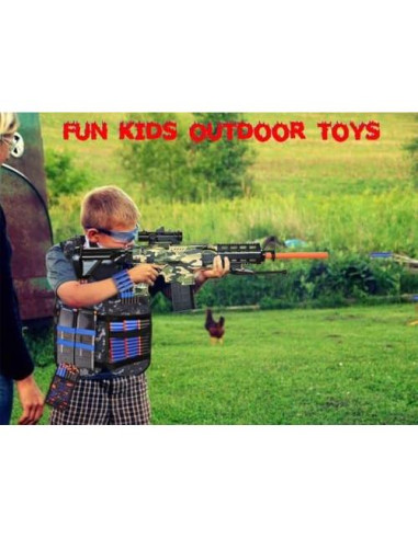 Rifle de francotirador Vioofun con 150 dardos y chaleco táctico