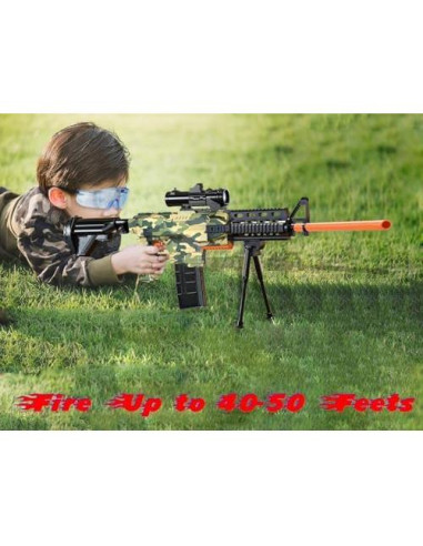 Rifle de francotirador Vioofun con 150 dardos y chaleco táctico