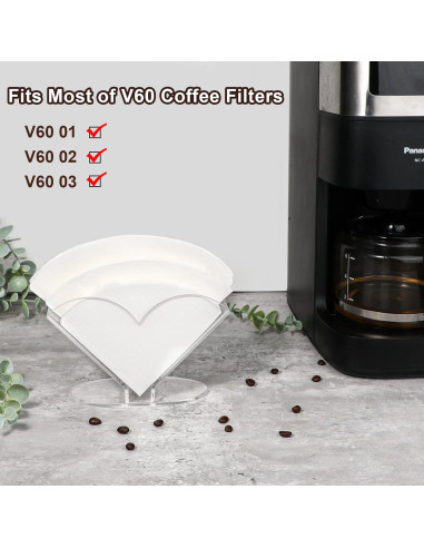 Soporte para Filtros de Café V60 Kamehame Acrílico Transparente