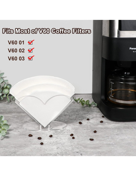 Soporte para Filtros de Café V60 Kamehame Acrílico Transparente