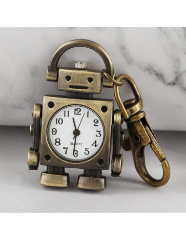 Reloj de bolsillo de cuarzo Realpoo con cadena y diseño único