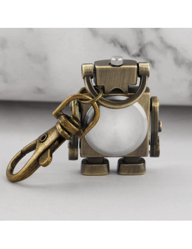 Reloj de bolsillo de cuarzo Realpoo con cadena y diseño único