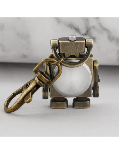 Reloj de bolsillo de cuarzo Realpoo con cadena y diseño único