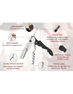 Sacacorchos Profesional VinOrama 4 en 1 Acero Inoxidable 2