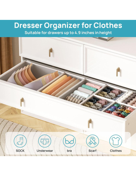 Organizador de Ropa Vtopmart 12 Piezas Tela Plegable