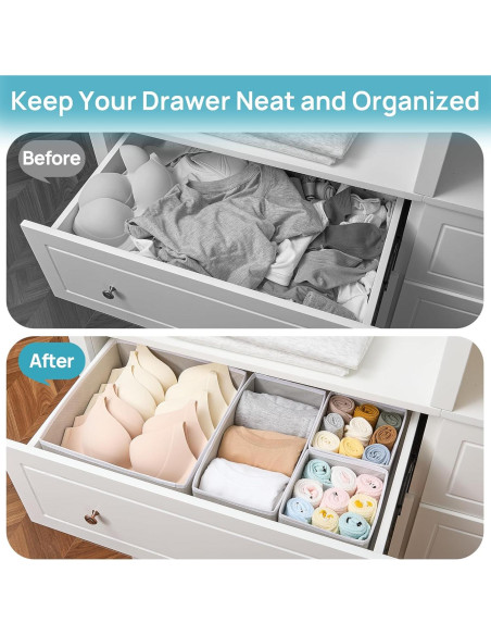 Organizador de Ropa Vtopmart 12 Piezas Tela Plegable