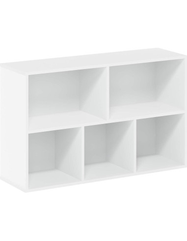 Estantería Furinno Luder 5 Cubos Almacenamiento Blanco