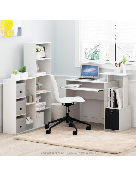 Estantería Furinno Luder 5 Cubos Almacenamiento Blanco