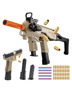 Blaster de Juguete Bugrtey F907ABCD con 80 Balas de Espuma