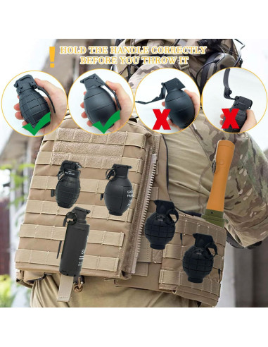 6 Piezas Juguete Granada Táctica Reglory con 100 Balas