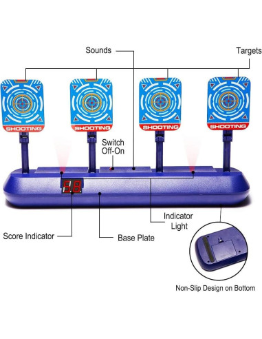 Diana Electrónica Fibevon con 4 Objetivos para Nerf