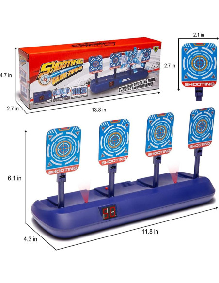 Diana Electrónica Fibevon con 4 Objetivos para Nerf