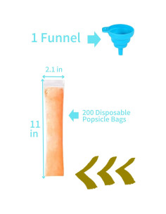 200 Tubos de Congelador Dkaool para Helados y Paletas 2