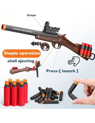 Escopeta de Juguete Amazing Astral 25.4x15.2 cm para Niños