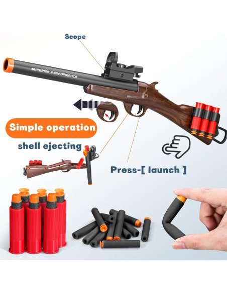 Escopeta de Juguete Amazing Astral 25.4x15.2 cm para Niños