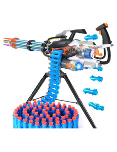 Pistola Gatling FEIDAMA Azul 60 Dardos Alcance 10-13m