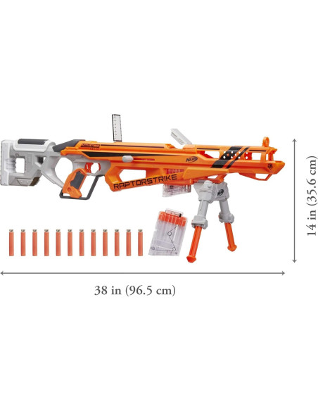 Bláster Nerf Hasbro AccuStrike RaptorStrike 18 dardos