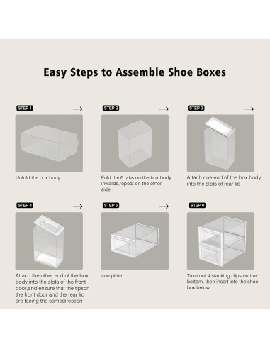 Caja de Almacenamiento para Zapatos SEE SPRING Pack 12