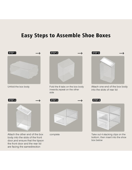 Caja de Almacenamiento para Zapatos SEE SPRING Pack 12