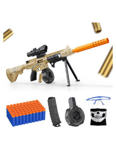 Pistola de Juguete Amarilla Blaster de Espuma 60 Balas