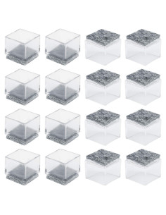 Protectores de Suelo Anwenk para Patas de Sillas Cuadradas 16 Piezas