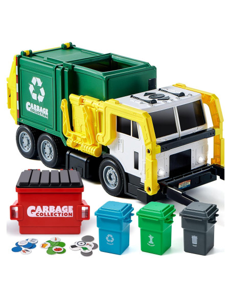 Camión de Basura Joyin con Contenedor y Tarjetas de Aprendizaje
