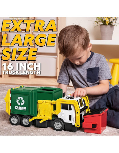 Camión de Basura Joyin con Contenedor y Tarjetas de Aprendizaje