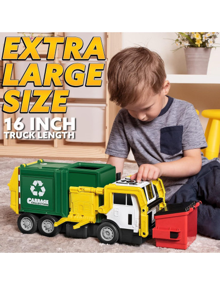 Camión de Basura Joyin con Contenedor y Tarjetas de Aprendizaje