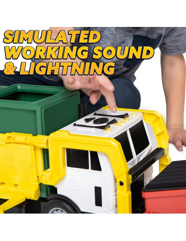 Camión de Basura Joyin con Contenedor y Tarjetas de Aprendizaje