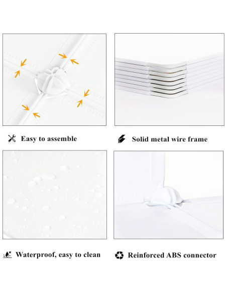 Organizador de Almacenamiento AWTATOS 6 Cubos Apilables Blanco