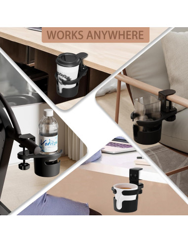 Soporte para Tazas KOXHERO con Abrazadera Ajustable 360