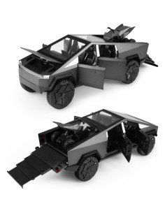Camión de Juguete Cybertruck 1:24 con Cyberquad - Metal 2