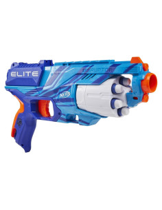Nerf Elite Disruptor Blaster Hasbro Azul 6 Dardos Rápido