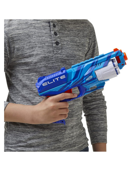 Nerf Elite Disruptor Blaster Hasbro Azul 6 Dardos Rápido