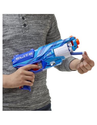 Nerf Elite Disruptor Blaster Hasbro Azul 6 Dardos Rápido