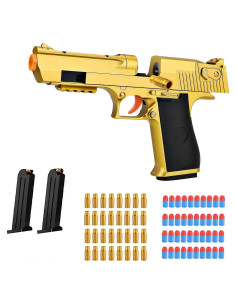 Pistola de Juguete Scierlol Oro con 40 Balas de Espuma