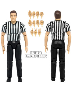 Árbitro Definitivo Deluxe para Figuras de Lucha Libre 16.51cm 2