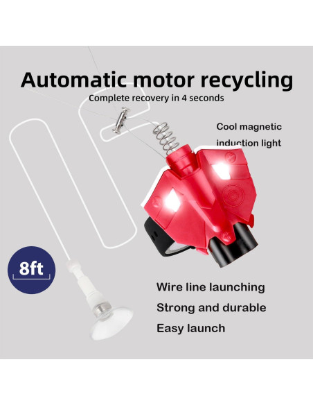 Lanzador de Telaraña Realista Rojo con Guantes y Luz